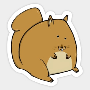 Squirrel orb Sticker